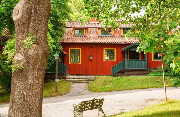 Traditional Old House Skansen First Open Air Museum Zoo Located — Stock Photo, Image