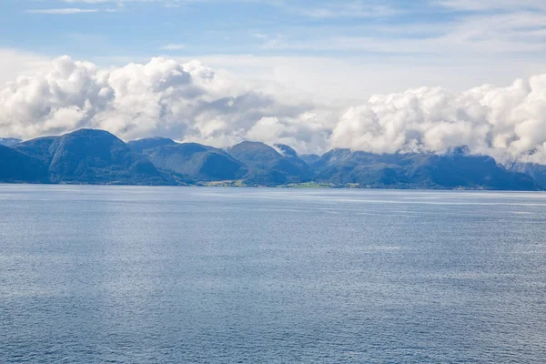 Paysage Avec Fjord Montagnes Norvège — Photo
