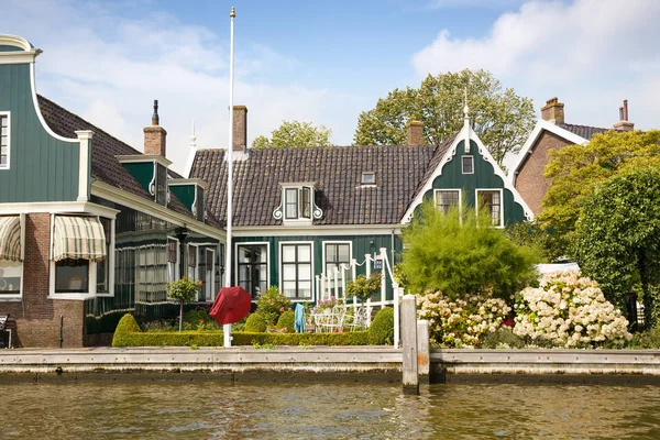 Maisons Fleurs Hollandaises Traditionnelles Authentiques Canal — Photo