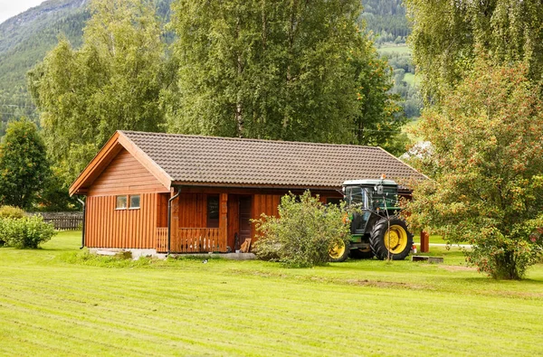 Norveç'te kırsal yer ile manzara.