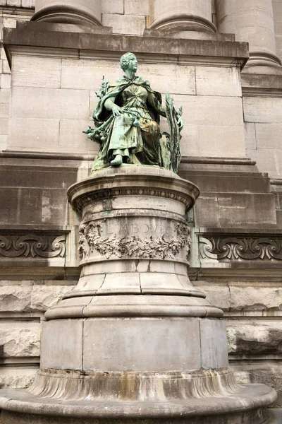 Bronzeskulptur Des Triumphbogens Brüssel Belgien — Stockfoto