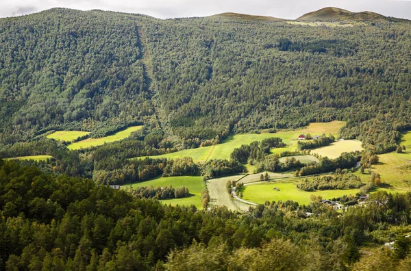 Paesaggio Con Luogo Rurale Norvegia — Foto Stock