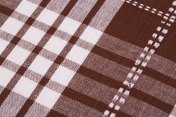Striped Tablecloth Texture Background Closeup Picture — Stock Photo, Image