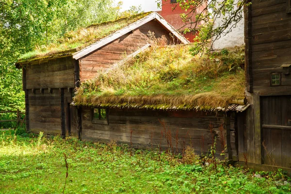 Casa Antiga Tradicional Skansen Primeiro Museu Livre Zoológico Localizado Ilha — Fotografia de Stock