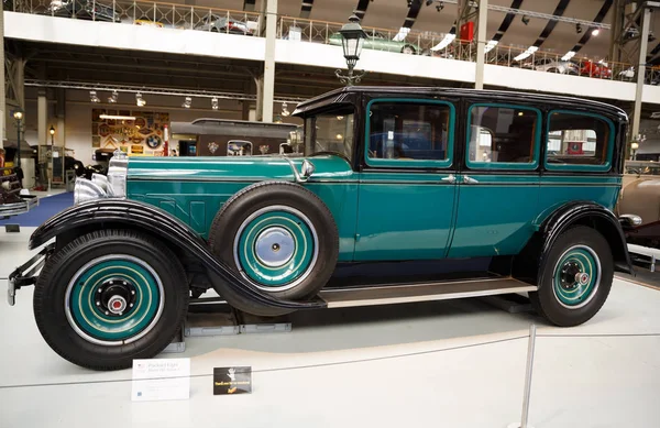 Bruxelles Belgique Août 2015 Autoworld Museum Collection Voitures Anciennes Retraçant — Photo