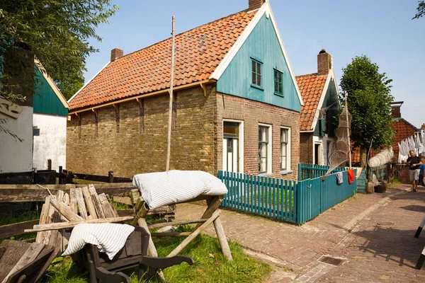 Enkhuizen Ολλανδία Αυγούστου 2015 Σπίτια Παραδοσιακό Παλιό Ψαράς Χωριό Υπαίθριο — Φωτογραφία Αρχείου