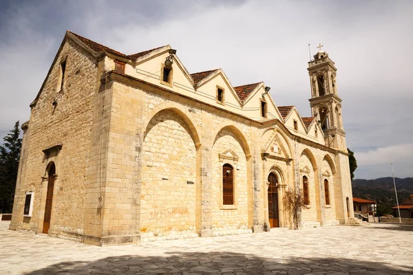 Vieille Église Agios Mamas Dans Même Village Chypre — Photo