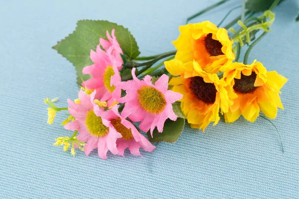 Kleurrijke Stof Margrieten Doek Achtergrond Close Foto — Stockfoto