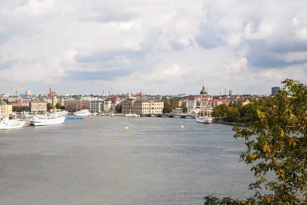 Estocolmo Vista Cidade Sodermalm Distrito — Fotografia de Stock