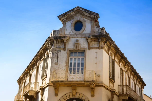 Старое Здание Красивыми Орнаментами Лимассоле Кипр — стоковое фото
