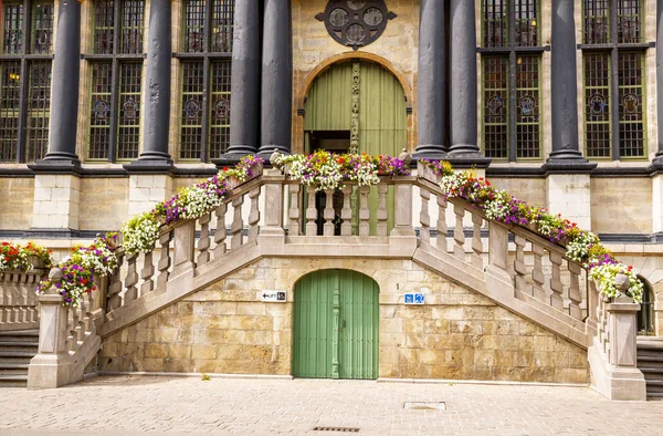 Fragmento Del Ayuntamiento Gante Bélgica — Foto de Stock