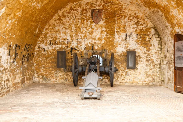 Courtyard Citadel Old Cannon — Stock Photo, Image