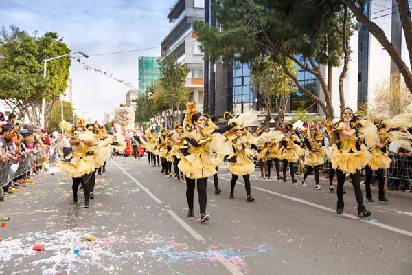 Limassol Cypern Mars 2016 Oidentifierade Deltagare Karnevalen Paraden Etablerade 1500 — Stockfoto