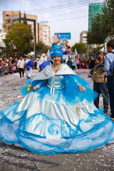 Limassol Cypr Marca 2016 Niezidentyfikowane Uczestników Podczas Parady Karnawałowe Założona — Zdjęcie stockowe