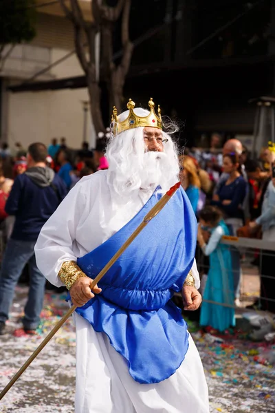 Limassol Chipre Marzo 2016 Participantes Identificados Durante Desfile Carnaval Establecido —  Fotos de Stock