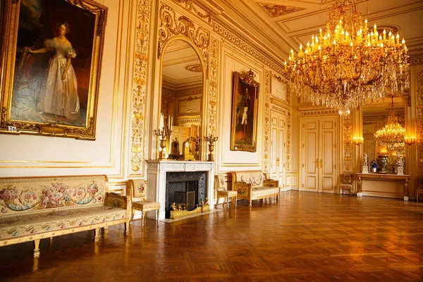 Bruselas Bélgica Agosto 2015 Interior Del Palacio Real Fotos de stock libres de derechos