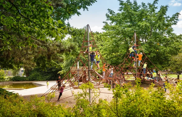 Hambourg Allemagne Août 2016 Vue Sur Parc Planten Blomen Lieu — Photo