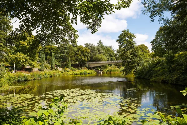 Hamburg Németország 2016 Augusztus Kilátás Planten Blomen Parkban Népszerű Pihentető — Stock Fotó