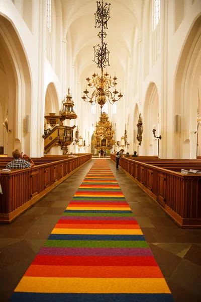 Malmo Suécia Agosto 2017 Interior Igreja São Pedro — Fotografia de Stock