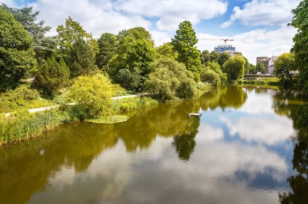 Hamburgo Alemania Agosto 2016 Vista Del Parque Planten Blomen Popular —  Fotos de Stock