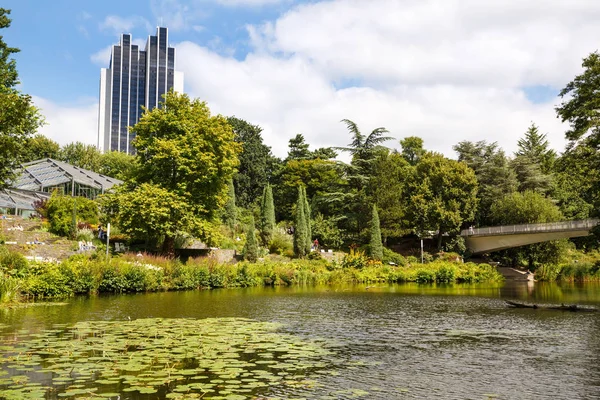 Hamburk Německo Srpna 2016 Výhled Parku Planten Blomen Oblíbené Relaxační — Stock fotografie