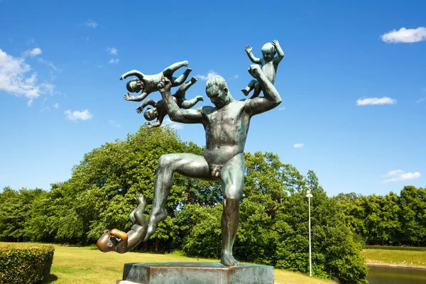 Oslo Noruega Junho 2018 Escultura Criada Por Gustav Vigeland Parque — Fotografia de Stock