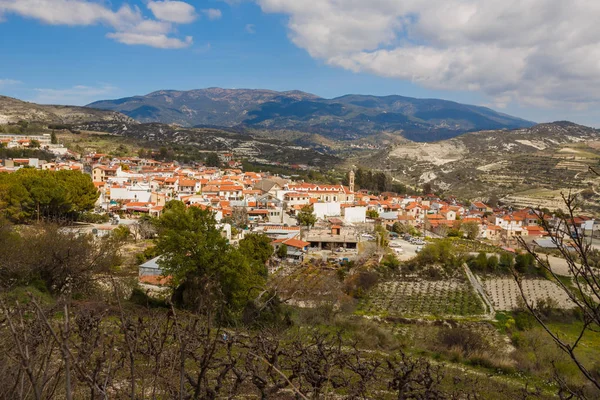Alte Häuser Omodos Dorf Zypern — Stockfoto