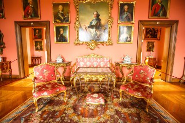 Hillerod, Danimarka - 20 Ağustos 2017 - in Rönesans Frederiksborg, iç kale (Frederiksborg yuvası XVII yy).