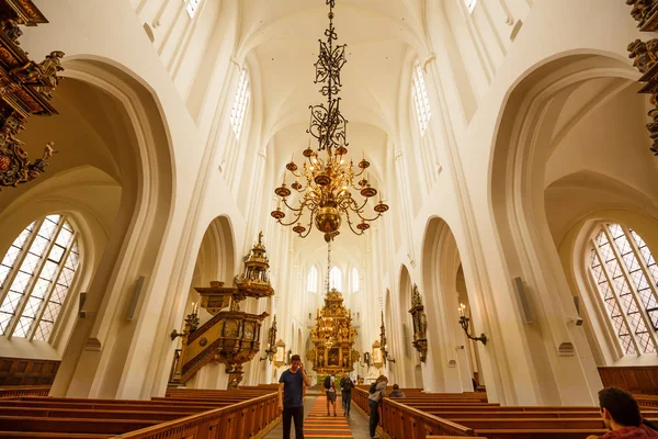 Malmo Σουηδία Αυγούστου 2017 Εσωτερικό Της Εκκλησίας Του Αγίου Πέτρου — Φωτογραφία Αρχείου