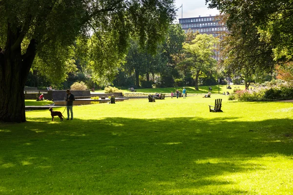 Amburgo Germania Agosto 2016 Veduta Del Planten Blomen Park Popolare — Foto Stock