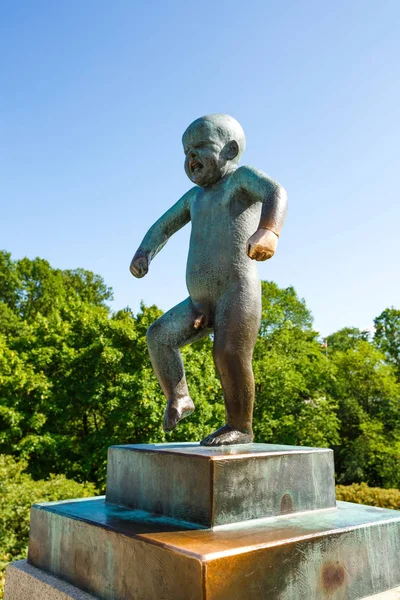 Oslo Noruega Junio 2018 Escultura Creada Por Gustav Vigeland Parque —  Fotos de Stock