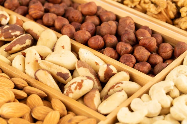 Högen av nötter — Stockfoto