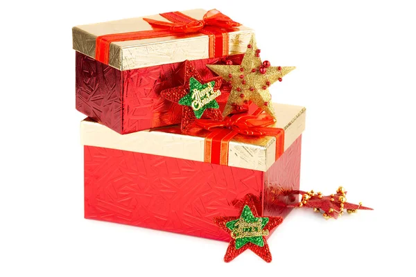 Karácsonyi ajándékok és játékok — Stock Fotó