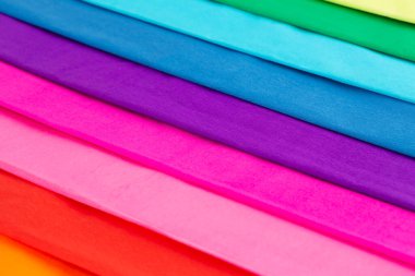 Arkaplan olarak renkli krep kağıtları dokusu.