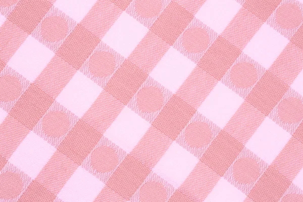 Textura Toalla Cocina Rosa Blanca Como Fondo Imagen Horizontal — Foto de Stock