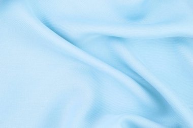 Arka plan olarak mavi kumaş dokusu, yatay resim.