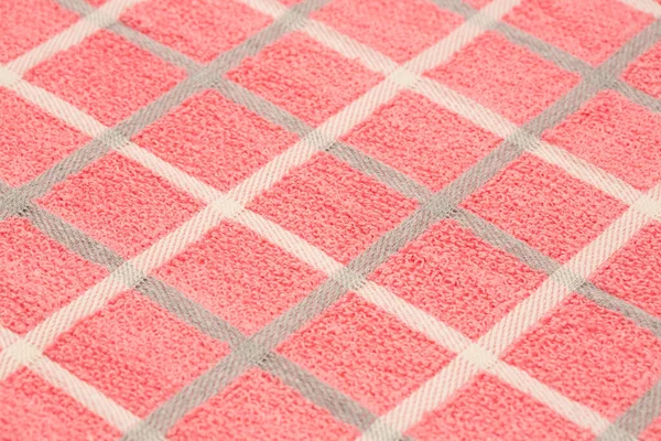 Textura Toalha Rosa Cinza Branca Como Fundo — Fotografia de Stock