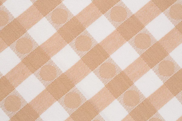 Beige White Kitchen Towel Texture Background Horizontal Picture — Stock Photo, Image