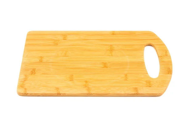 Deska Cięcia Drewna Izolowana Białym Tle — Zdjęcie stockowe