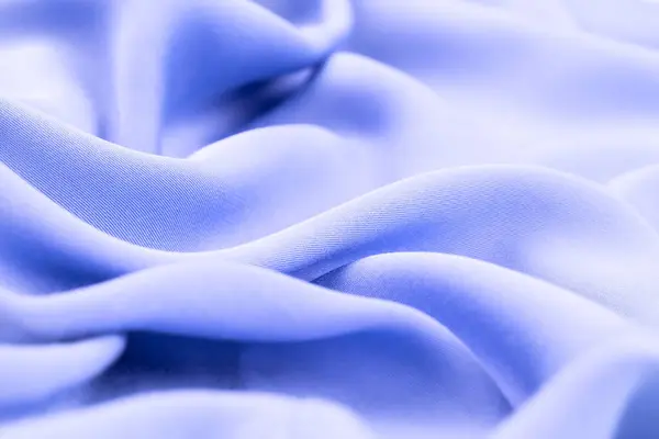 Textura Tecido Azul Como Fundo Imagem Horizontal — Fotografia de Stock