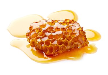 Wild honeycomb in closeup clipart