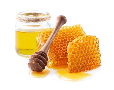 taze bal peteği ile