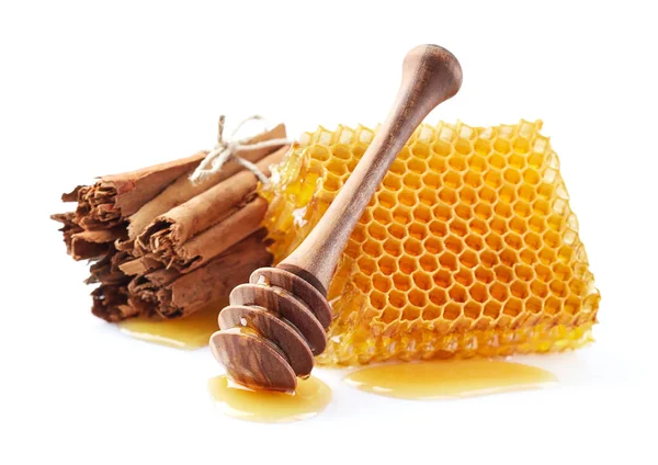 Honeycomb med kanel kryddor — Stockfoto