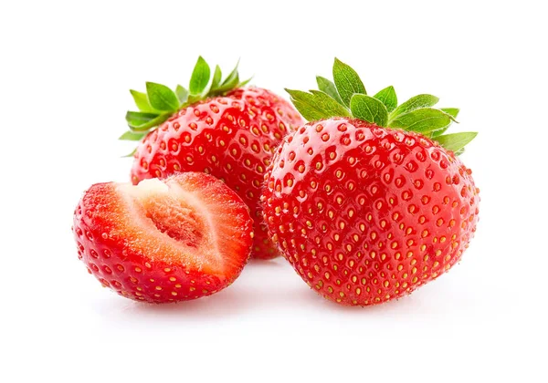 Γλυκιά φράουλα σε λευκό φόντο — Φωτογραφία Αρχείου