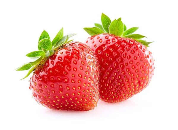 Erdbeere auf weißem Hintergrund — Stockfoto