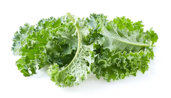 Kale leaves isolated on white background — Stock Photo, Image