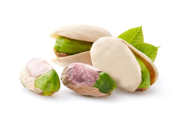 Pistachio Nuts White Background — Stock Photo, Image