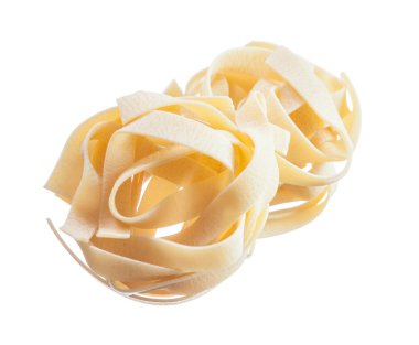 beyaz izole fettuccine makarna