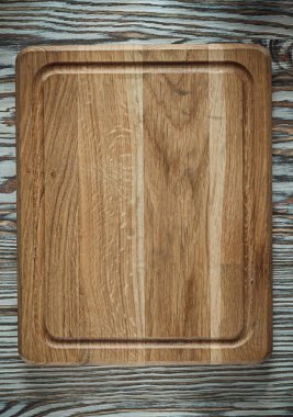 Antika ahşap yüzeyde Doğrama tahtası