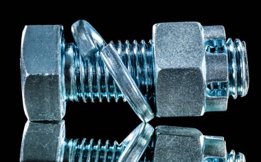 Paslanmaz inşaat somun screwbolt rondelalar siyah sörf